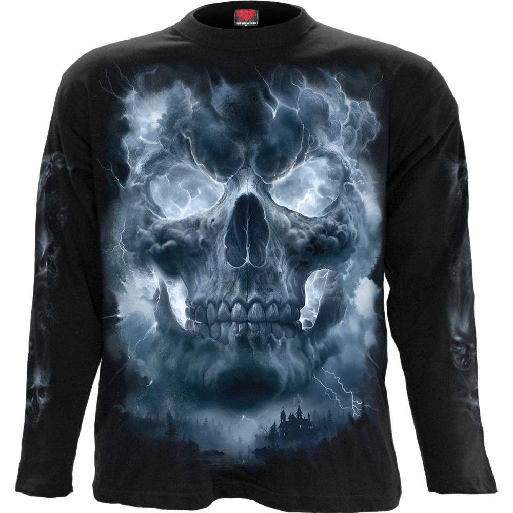 Spiral - Grave Skies Longsleeve shirt - Zwart